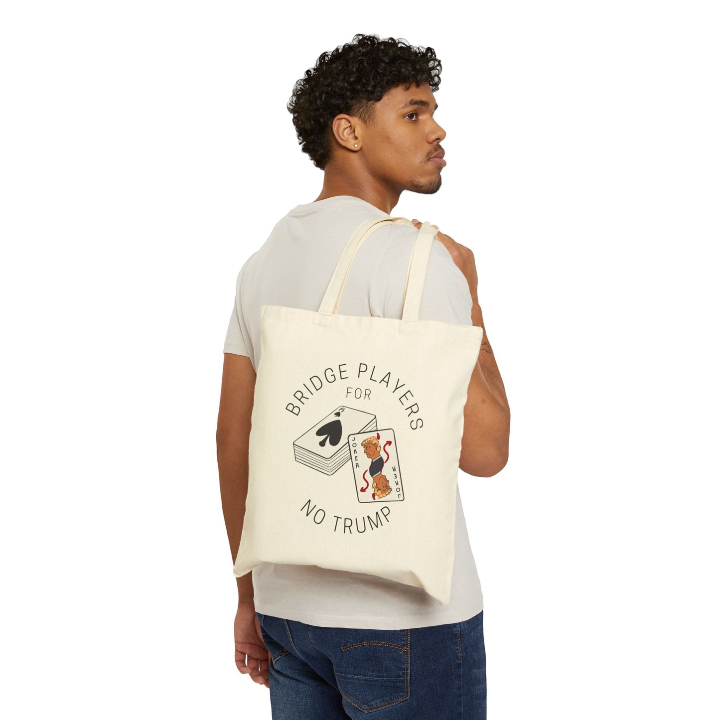 Bridge Players For No Trump Cotton Canvas Tote Bag