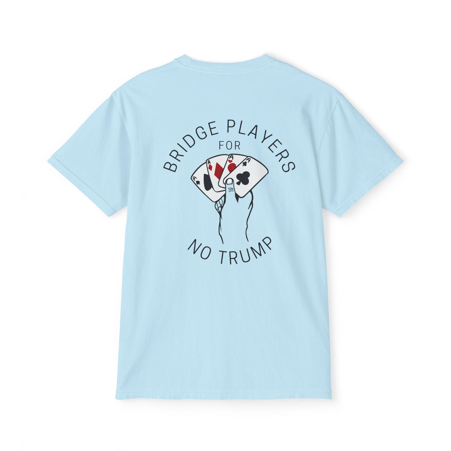 Bridge Players For No Trump - Hand Design - Unisex - Pocket T-Shirt