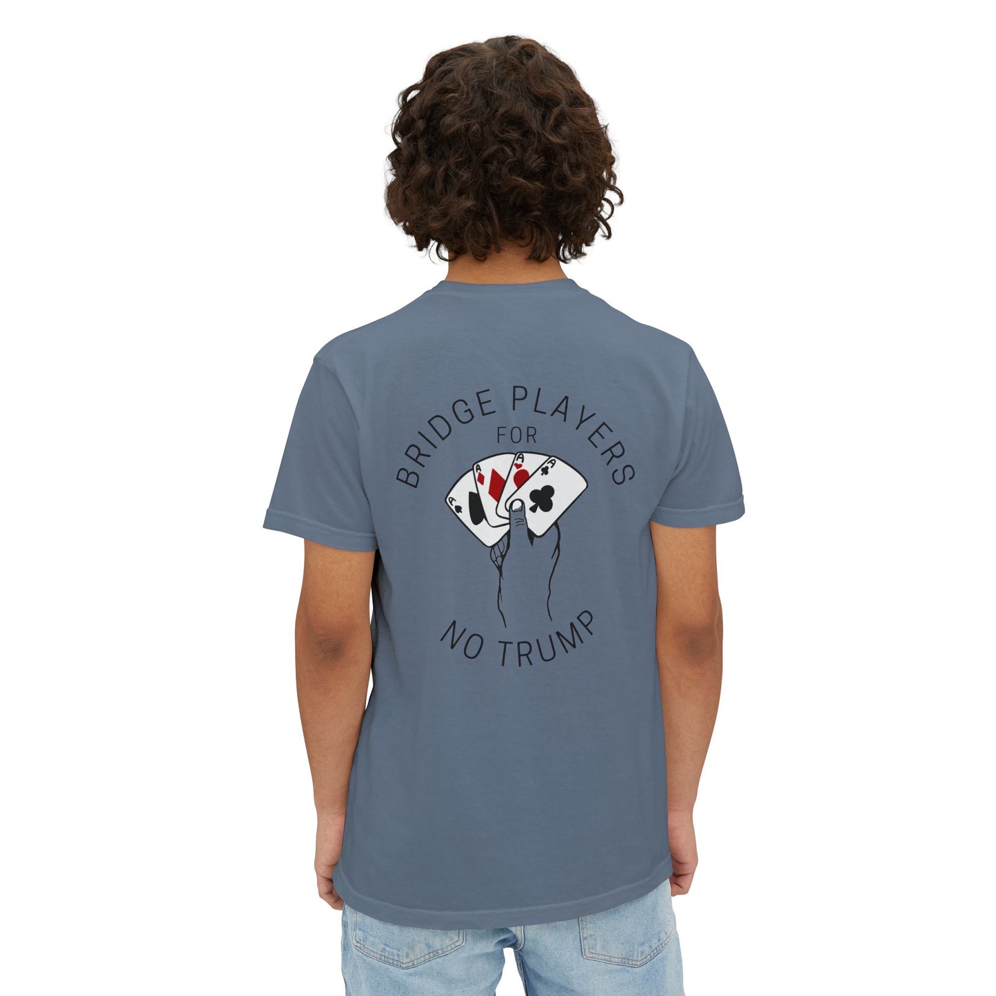 Bridge Players For No Trump - Hand Design - Unisex - Pocket T-Shirt