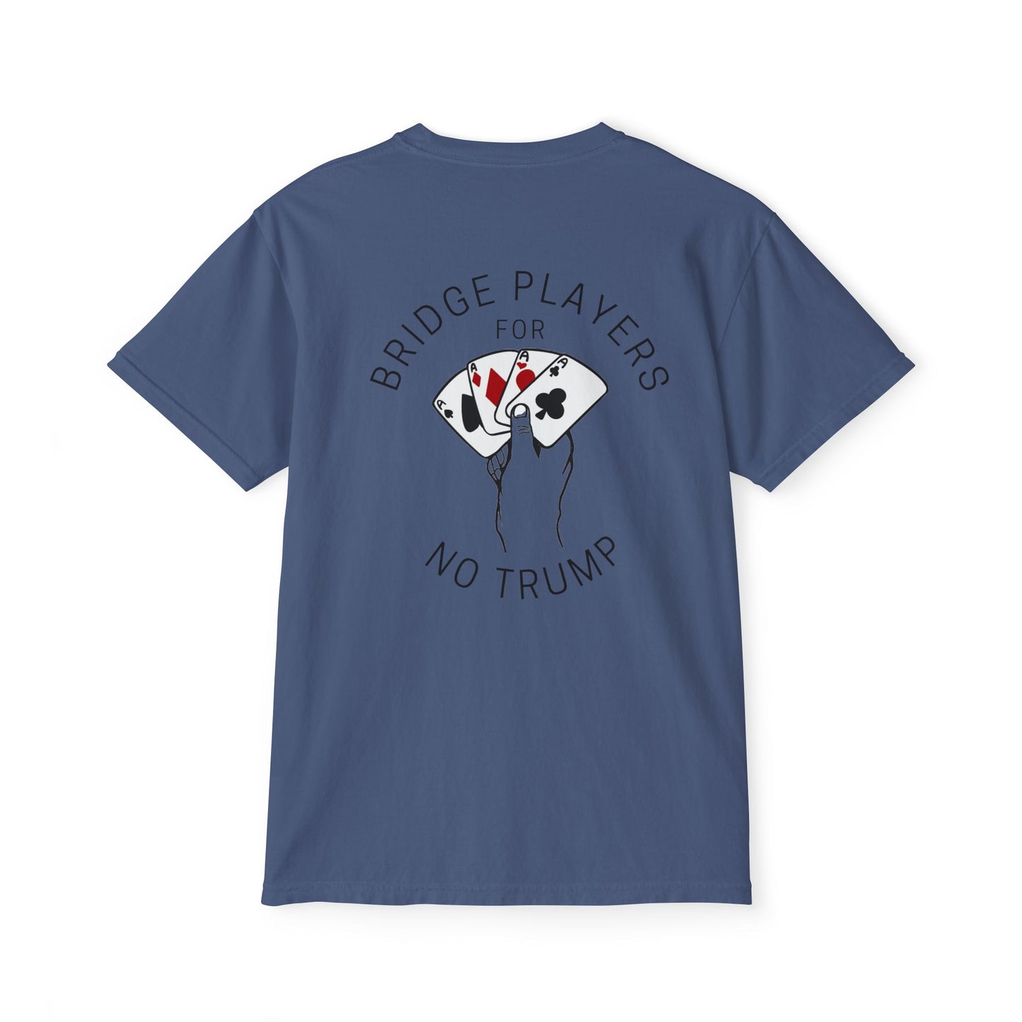 Bridge Players For No Trump - Hand Design - Unisex - Pocket T-Shirt