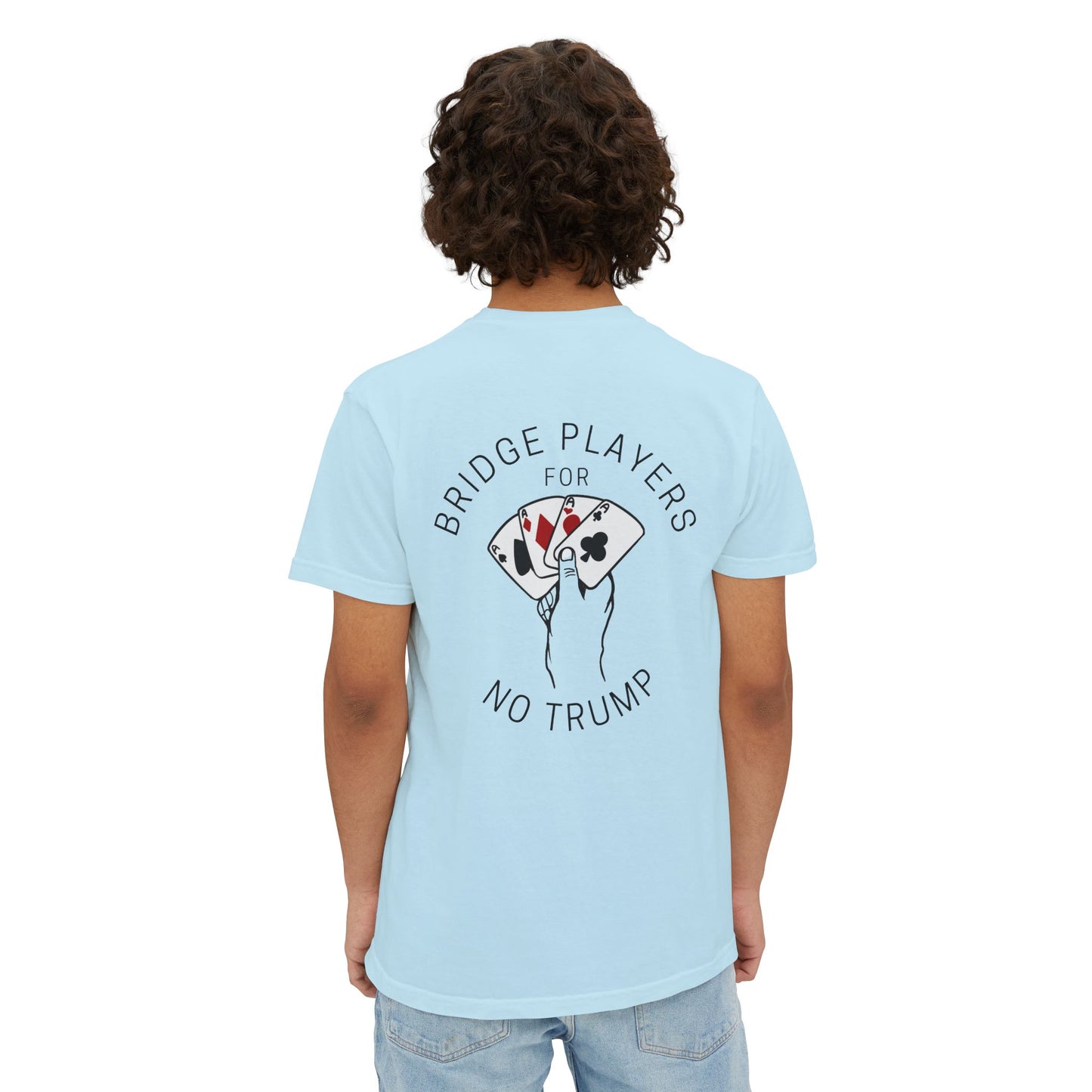 Bridge Players For No Trump - Hand Design - Unisex - Pocket T-Shirt